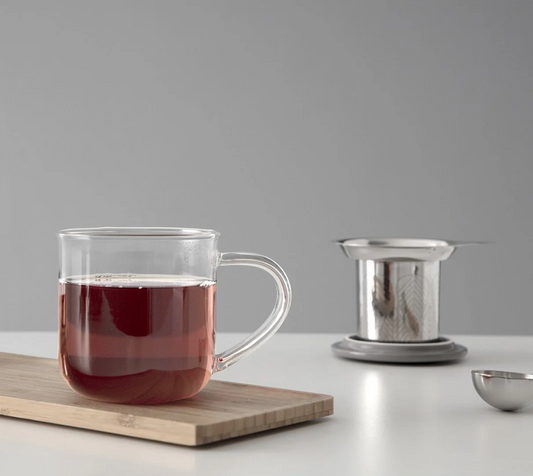 Tasse en verre à infuser